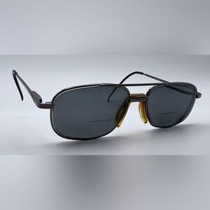 Elan 9258 Gunmetal Oval Sunglasses Frames Only